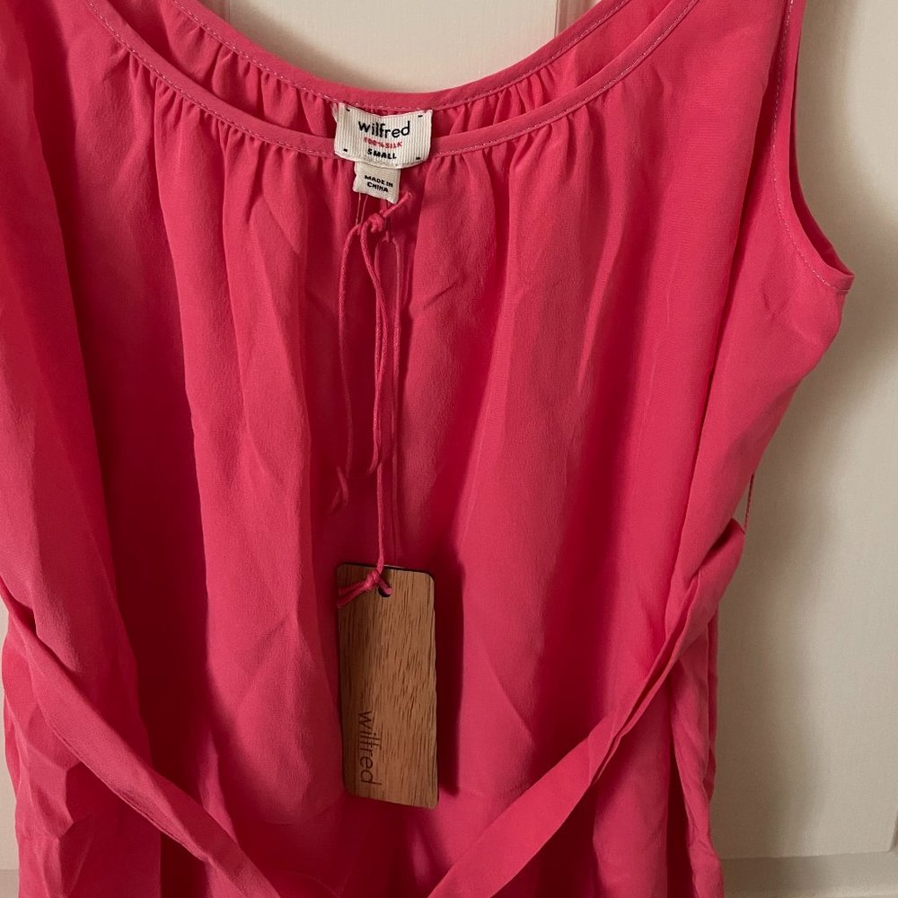Brand New Wilfred Pink 100% Silk Dress Size Small - Picture 2 of 4